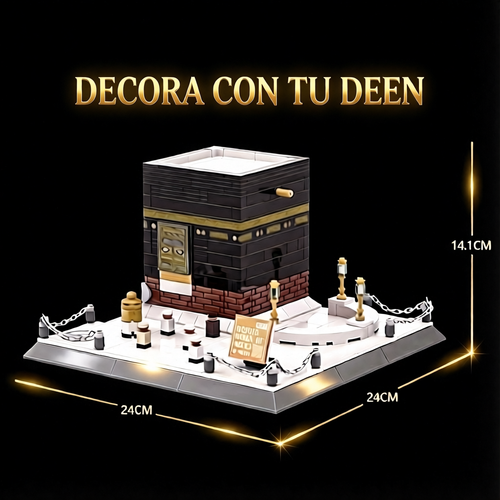 🕌✨ Maqueta de la Kaaba en Bloques de Construcción