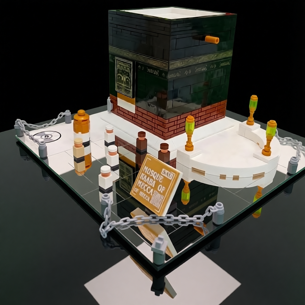 🕌✨ Maqueta de la Kaaba en Bloques de Construcción