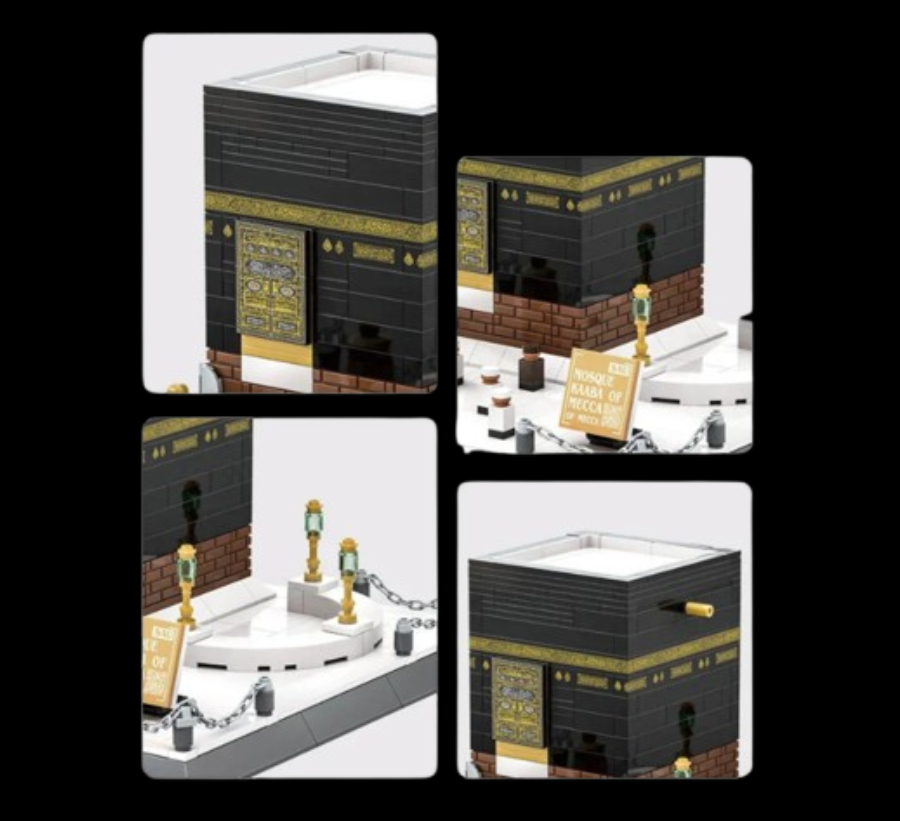 🕌✨ Maqueta de la Kaaba en Bloques de Construcción
