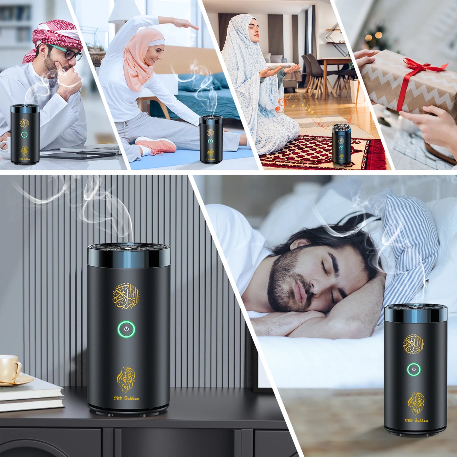 🕌🕯️ Quemador de Incienso Árabe Bakhoor Portátil